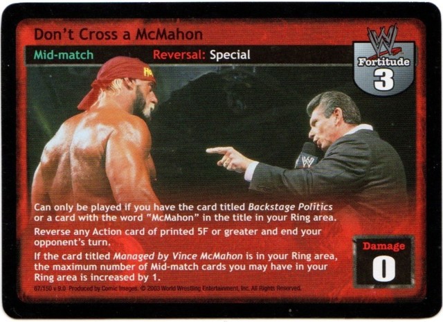 Dont Cross a McMahon